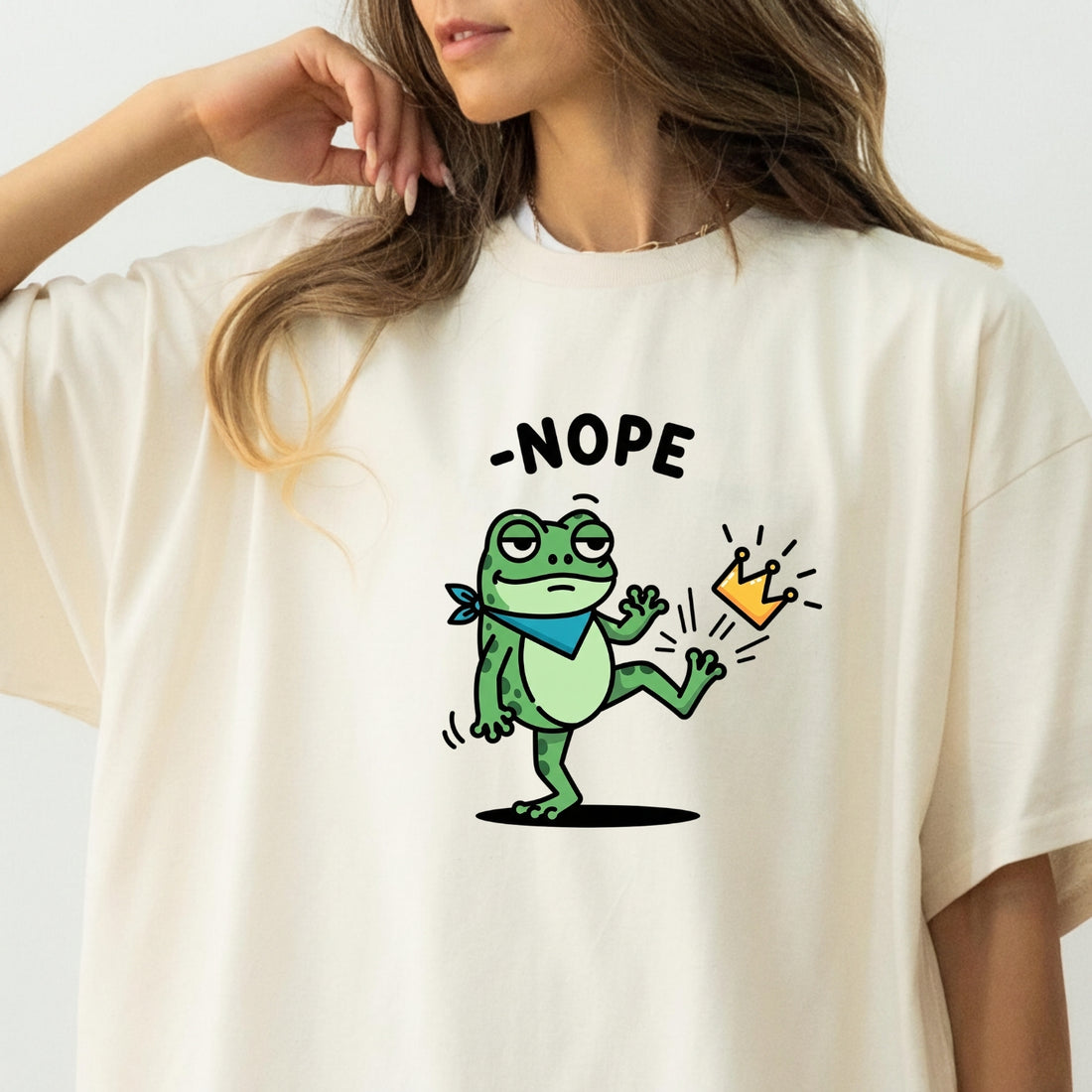 No Kings Portland Frog T-Shirt - Unisex Streetwear Graphic Cotton Top