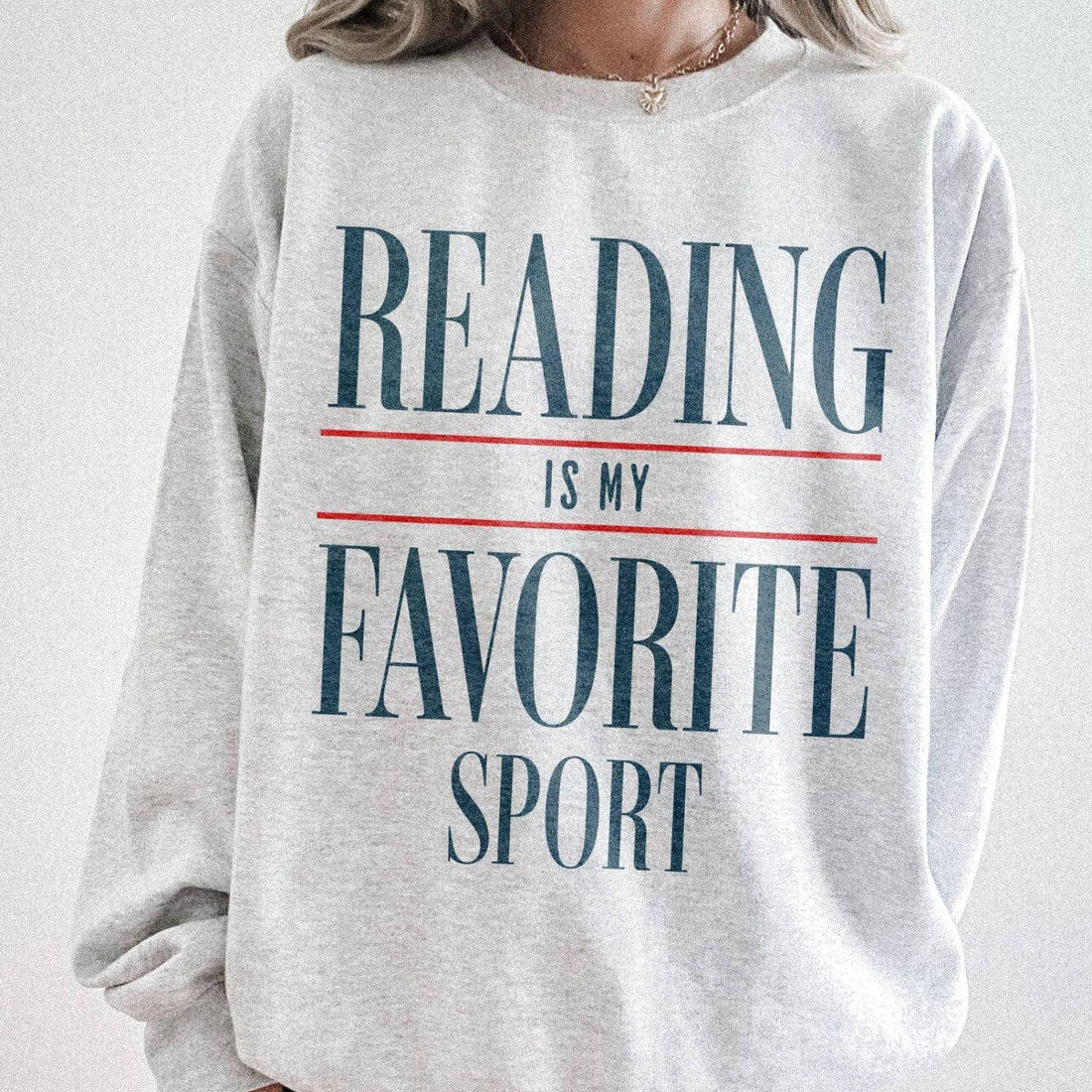 Reading Is My Favorite Sport Sweatshirt – Vintage Reading Crewneck, Book Lover Shirt, Bookworm Reader Gift