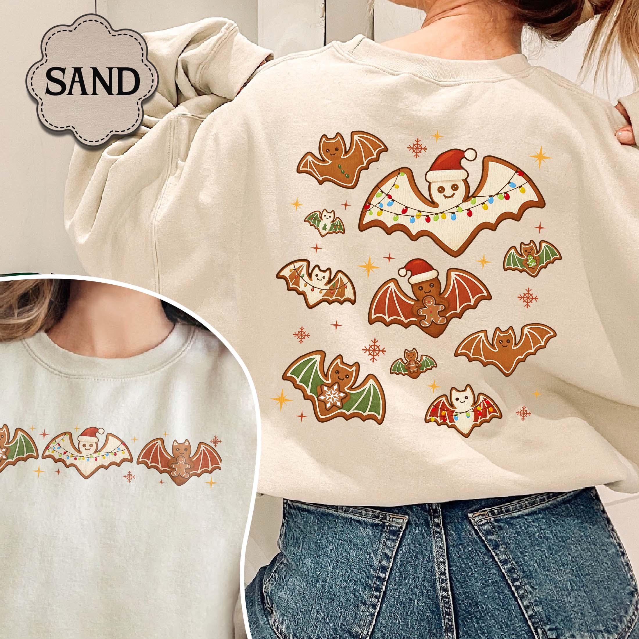 Gingerbread Bats Christmas Hoodie – Spooky Holiday Sweatshirt