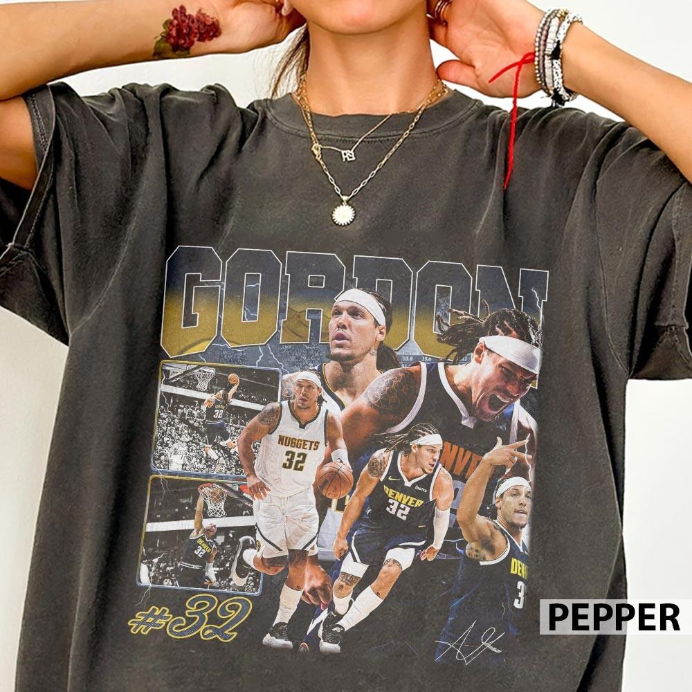 Aaron Gordon Vintage Bootleg T-Shirt – 90s Basketball Graphic Tee for Fans