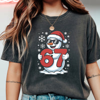 Funny Snowman Six Seven T-Shirt – Christmas Meme Graphic Tee.png