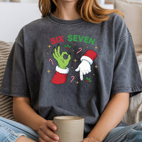 Six Seven Christmas T-Shirt – Funny Holiday Meme Graphic Tee