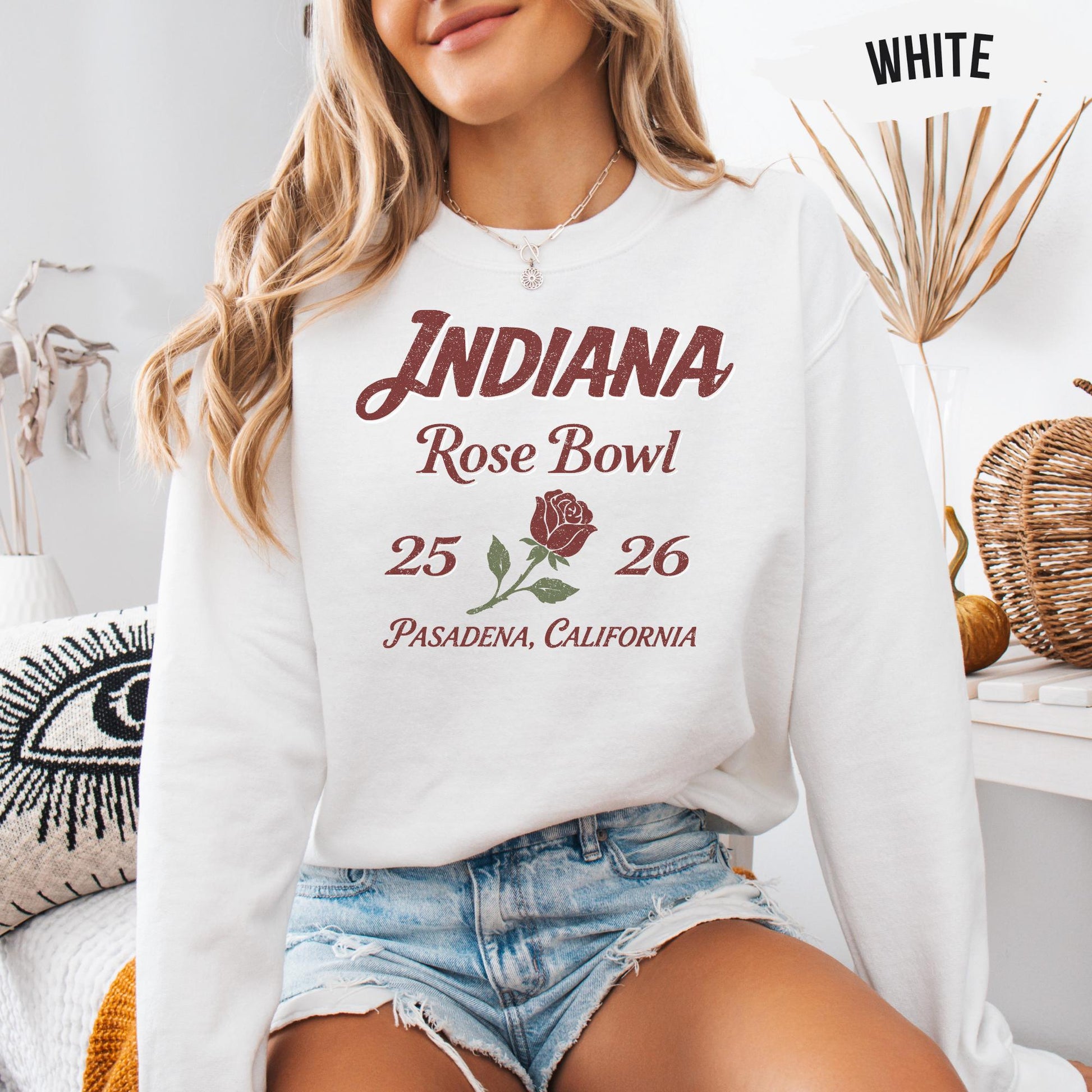 Rose Bowl Inspired Indiana Sweatshirt or T-Shirt – College Football Fan Apparel