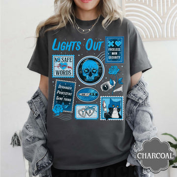 Lights Out Book Lover Sweatshirt – Dark Romance Reading Crewneck