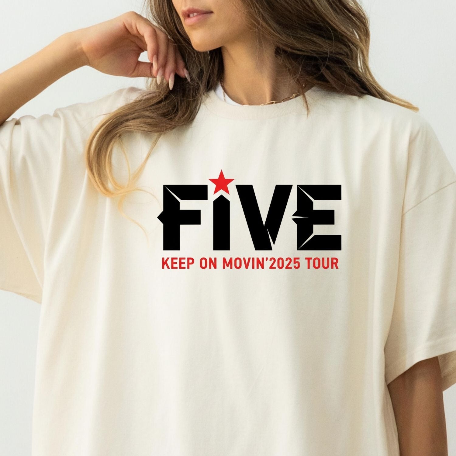 Vintage 90s Keep Movin On Tour Tee – Retro Boyband-Inspired Graphic Shirt