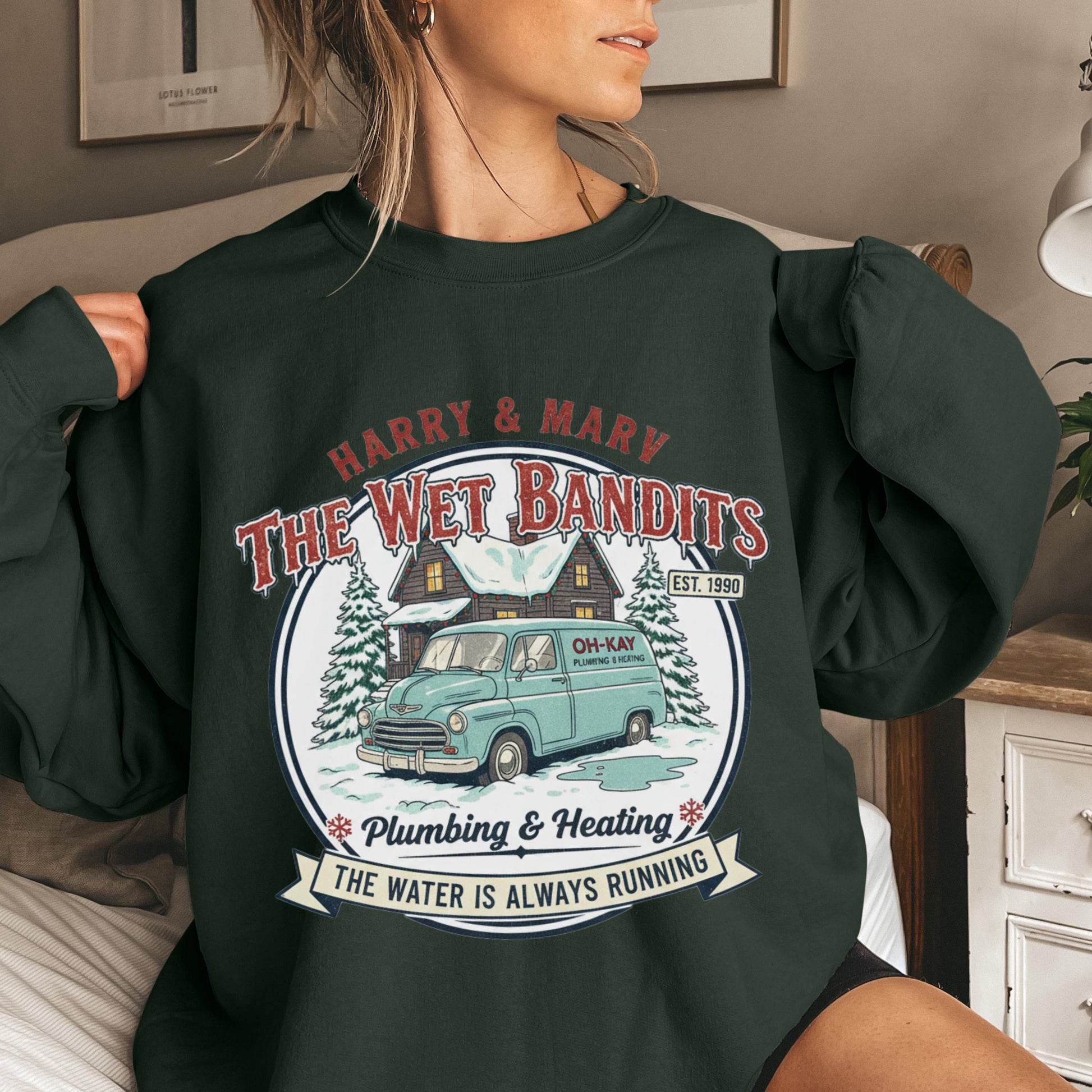 Christmas Wet Bandits Sweatshirt – Funny Holiday Harry & Marv Inspired Hoodie