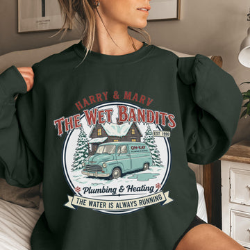 Christmas Wet Bandits Sweatshirt – Funny Holiday Harry & Marv Inspired Hoodie