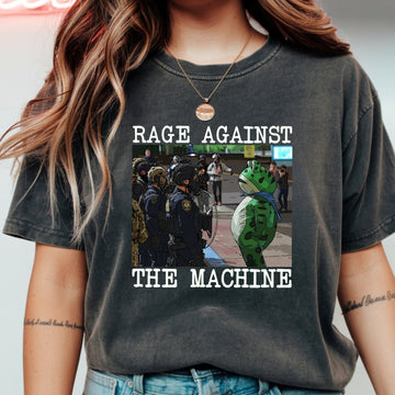 Portland Frog Protest Shirt – Vintage Activist-Inspired Graphic Tee