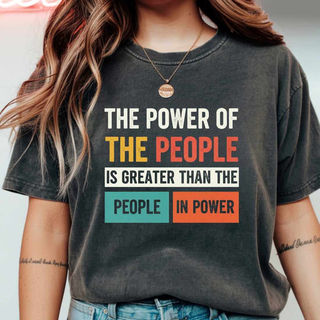 The Power of the People T-Shirt – Retro Comfort Graphic Tee – Freedom & Solidarity Top