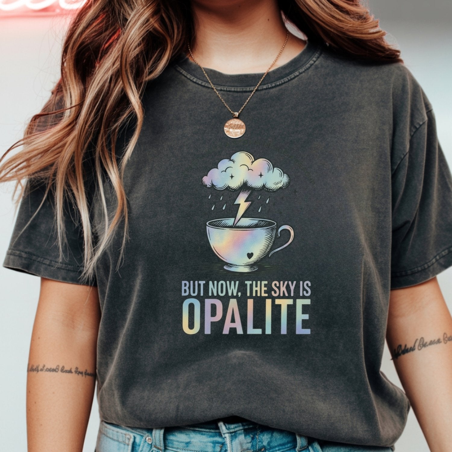 The Sky Is Opalite Tee – Dreamy Soft Pastel Aesthetic T-Shirt