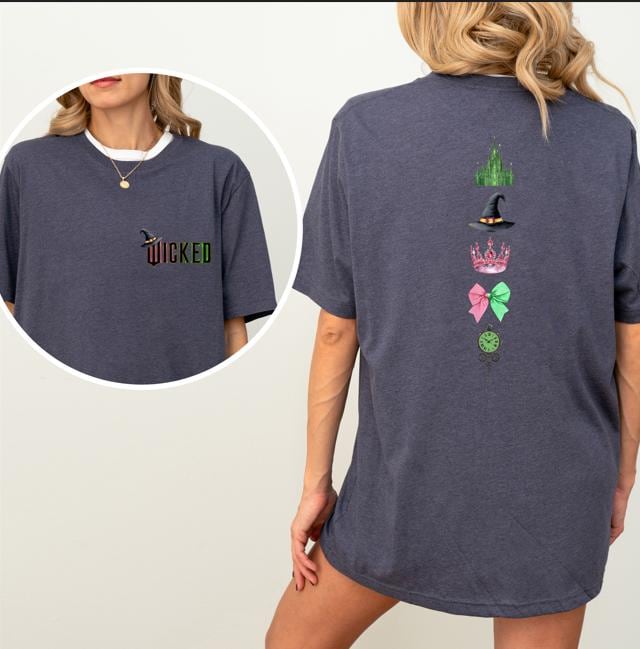 Defy Gravity Wicked the Musical Shirt – Retro Wizard Broomstick Two-Sided Sweatshirt, Wicked Musical Fan Gift