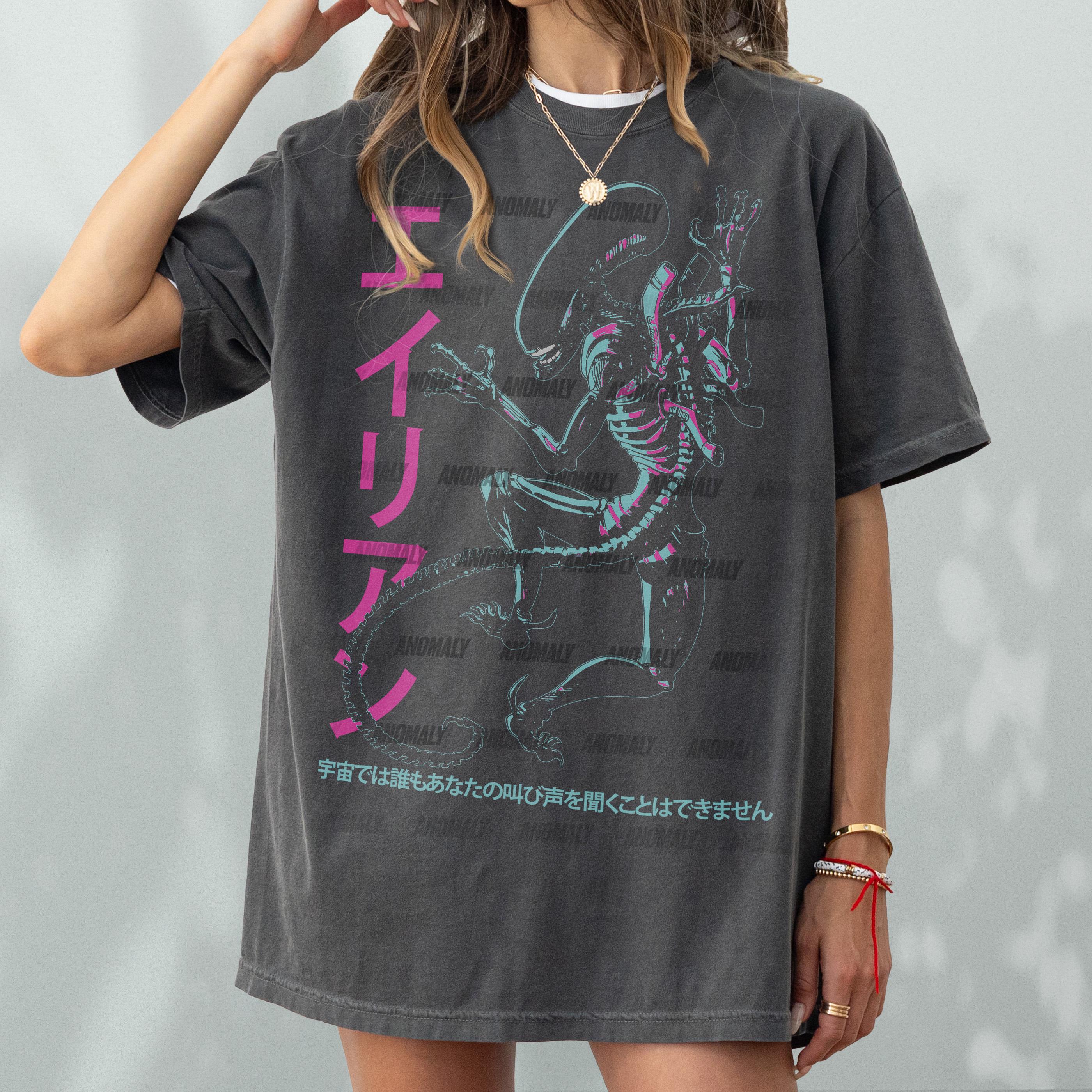 Vintage Alien T-Shirt – Retro Japanese Xenomorph Graphic Tee