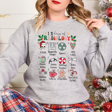 12 Days of Christmas Radiology Sweater – Funny X-Ray Tech Sweatshirt