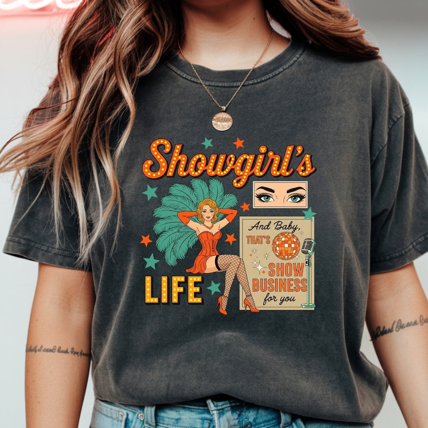 Showgirl Life Era T-Shirt – Retro Era-Inspired Graphic Tee