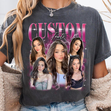 Custom Bootleg Rap Tee – Personalized Photo Shirt, Create Your Own Design