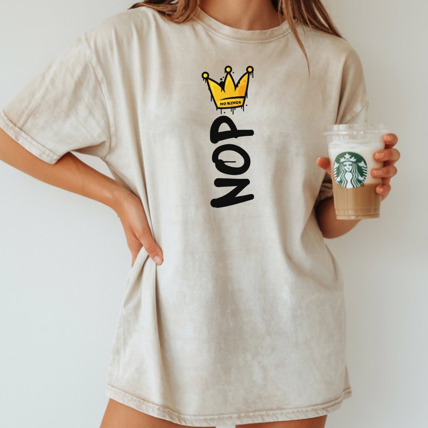 Crown No Kings Shirt – American Democracy Graphic Tee