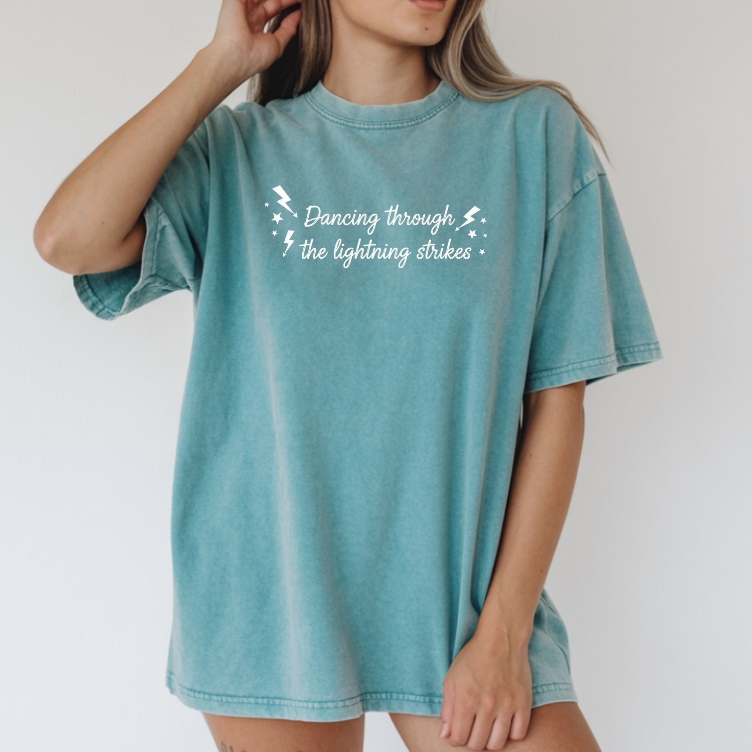 Showgirl Era T-Shirt – Dancing Through the Lightning Strikes Retro Tee