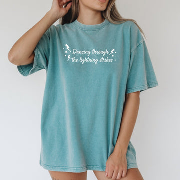 Showgirl Era T-Shirt – Dancing Through the Lightning Strikes Retro Tee