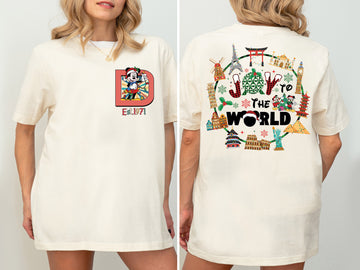 Mickey Joy to the World Xmas Shirt – Cute Christmas Holiday Family Tee