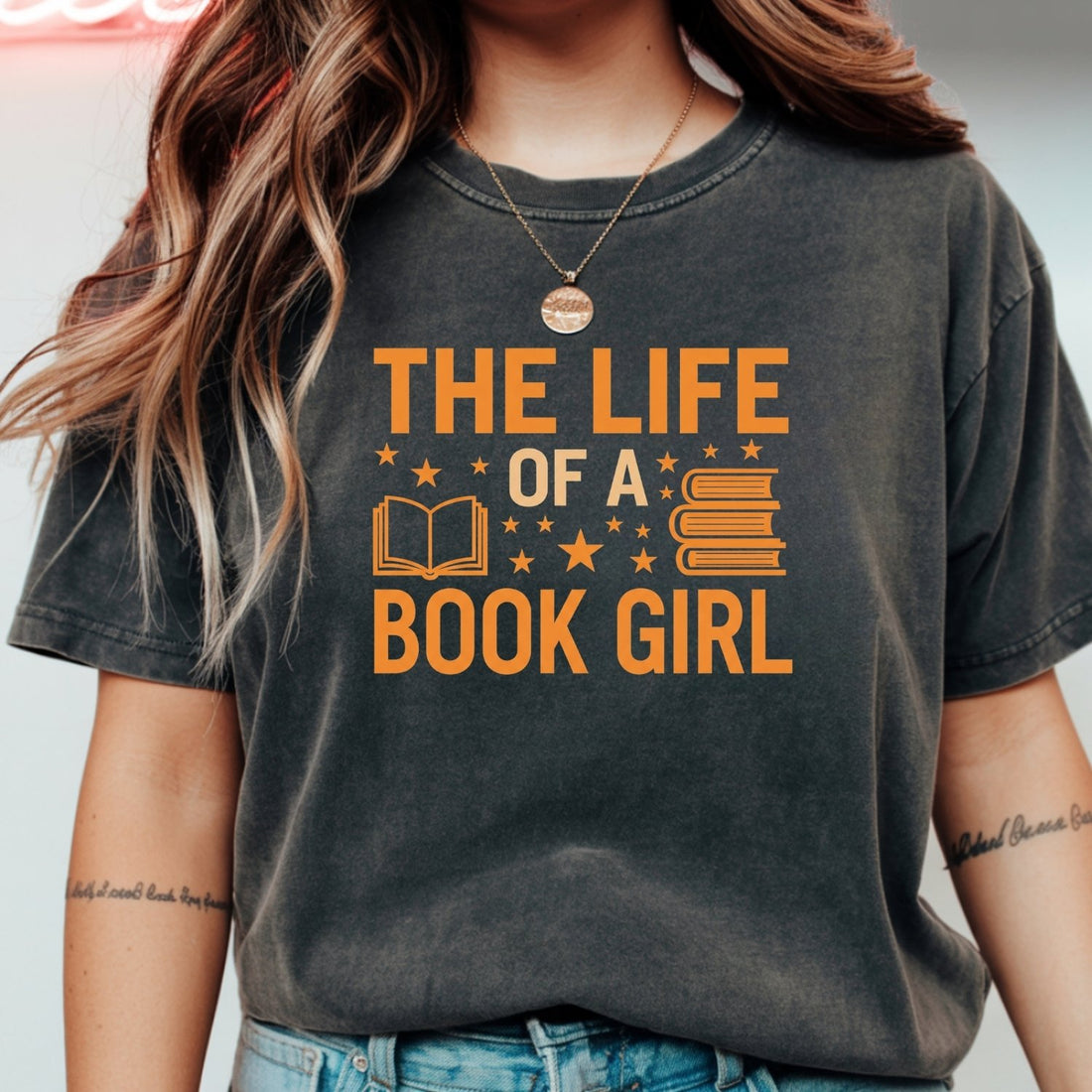 The Life of a Book Girl Shirt – Funny Showgirl Era Book Lover Tee