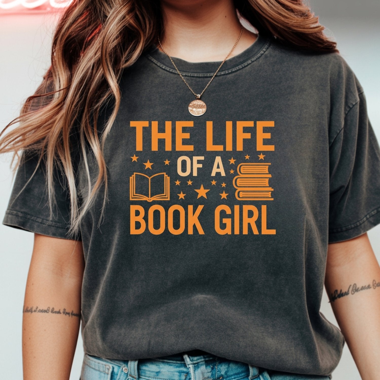 The Life of a Book Girl Shirt – Funny Showgirl Era Book Lover Tee