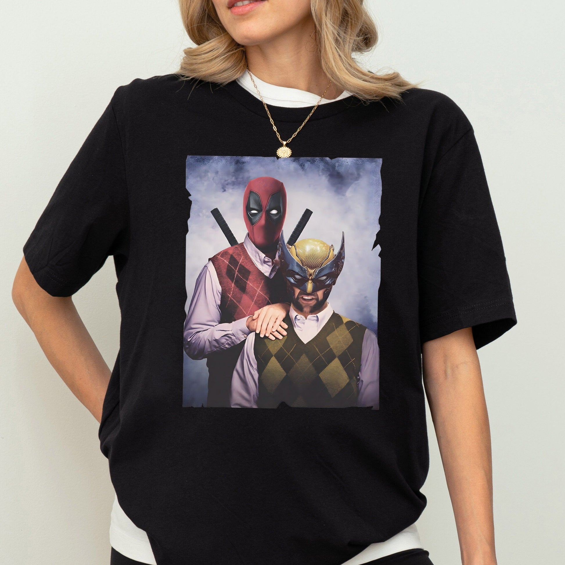 Deadpool and Wolverine Brothers Shirt – Superhero & Antihero Best Friends Tee