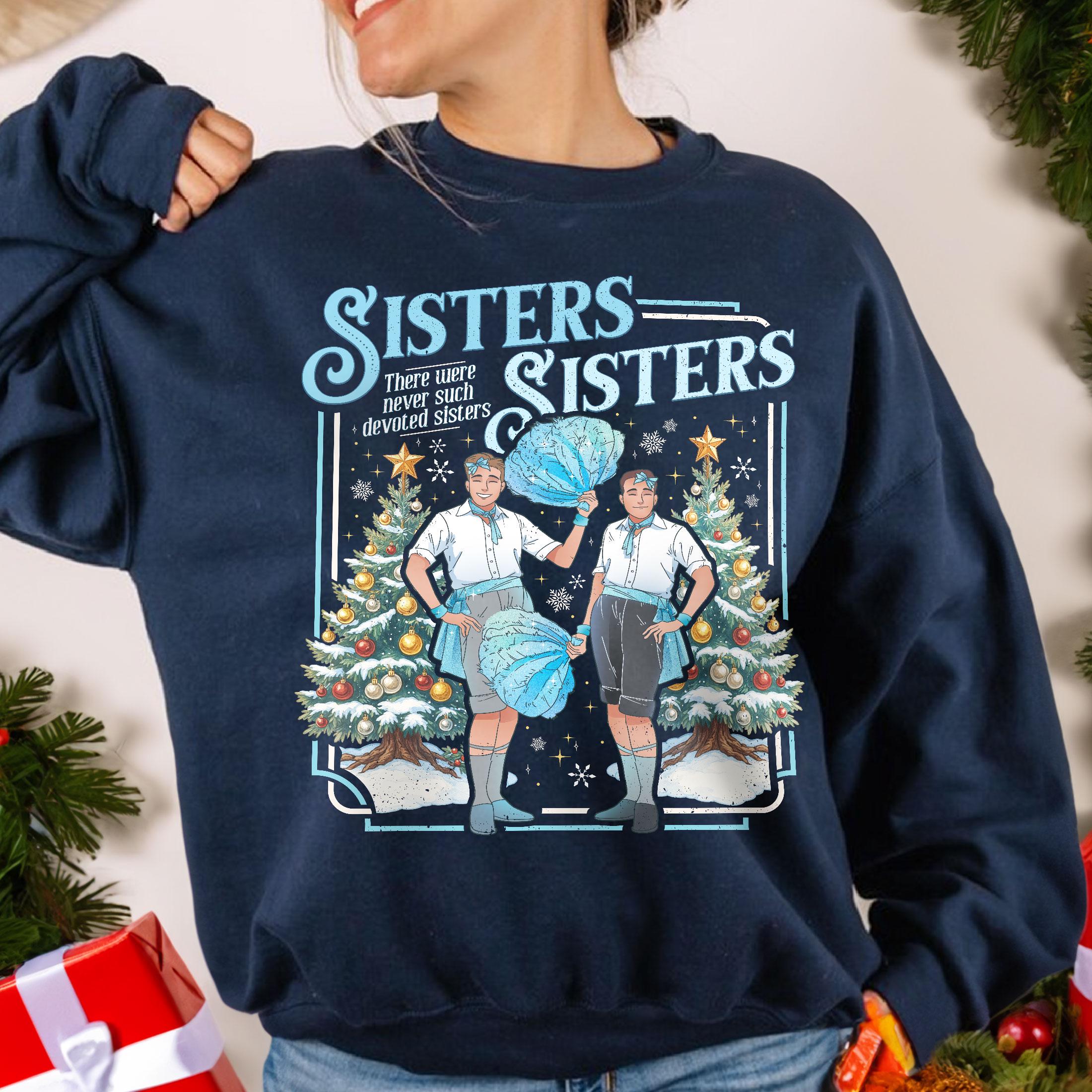Haynes Sisters White Christmas Sweatshirt – Bing Crosby & Danny Kaye Holiday Movie Sweater