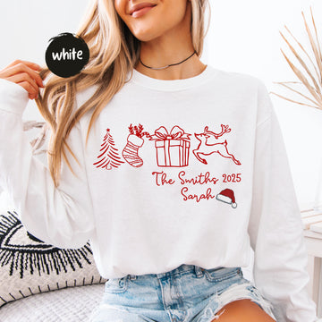 Family Christmas Shirt – Custom Name Holiday Tee, Personalized Funny Xmas Gift