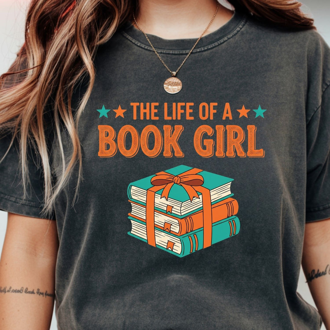 The Life of a Book Girl Shirt - Showgirl Graphic Tee - Book Lover Fan Convention T-Shirt