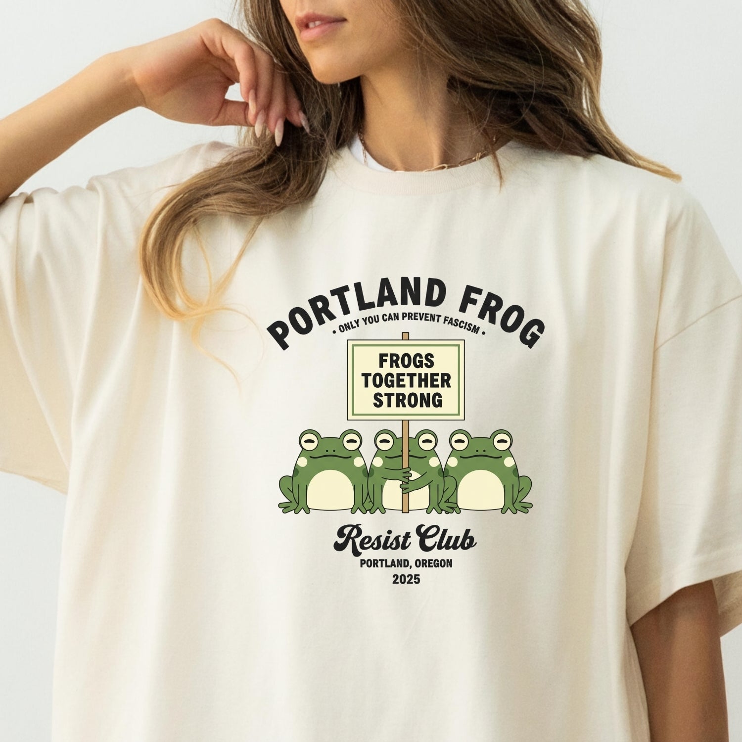 Funny Portland Frog Strong Together Tee – Rebellious Meme Shirt – Freedom Independence Style