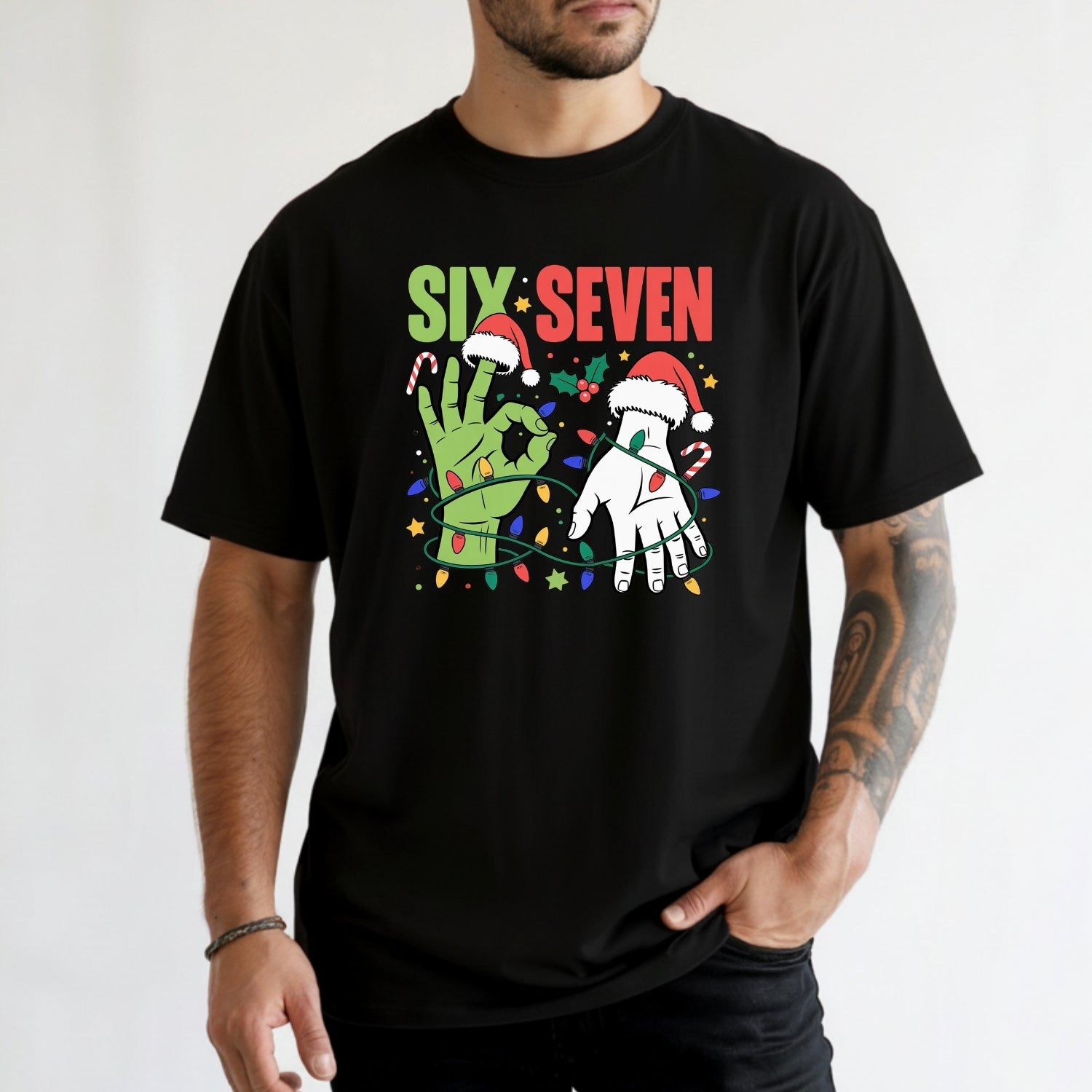 6 7 Christmas Shirt – Funny Santa Meme Holiday Tee