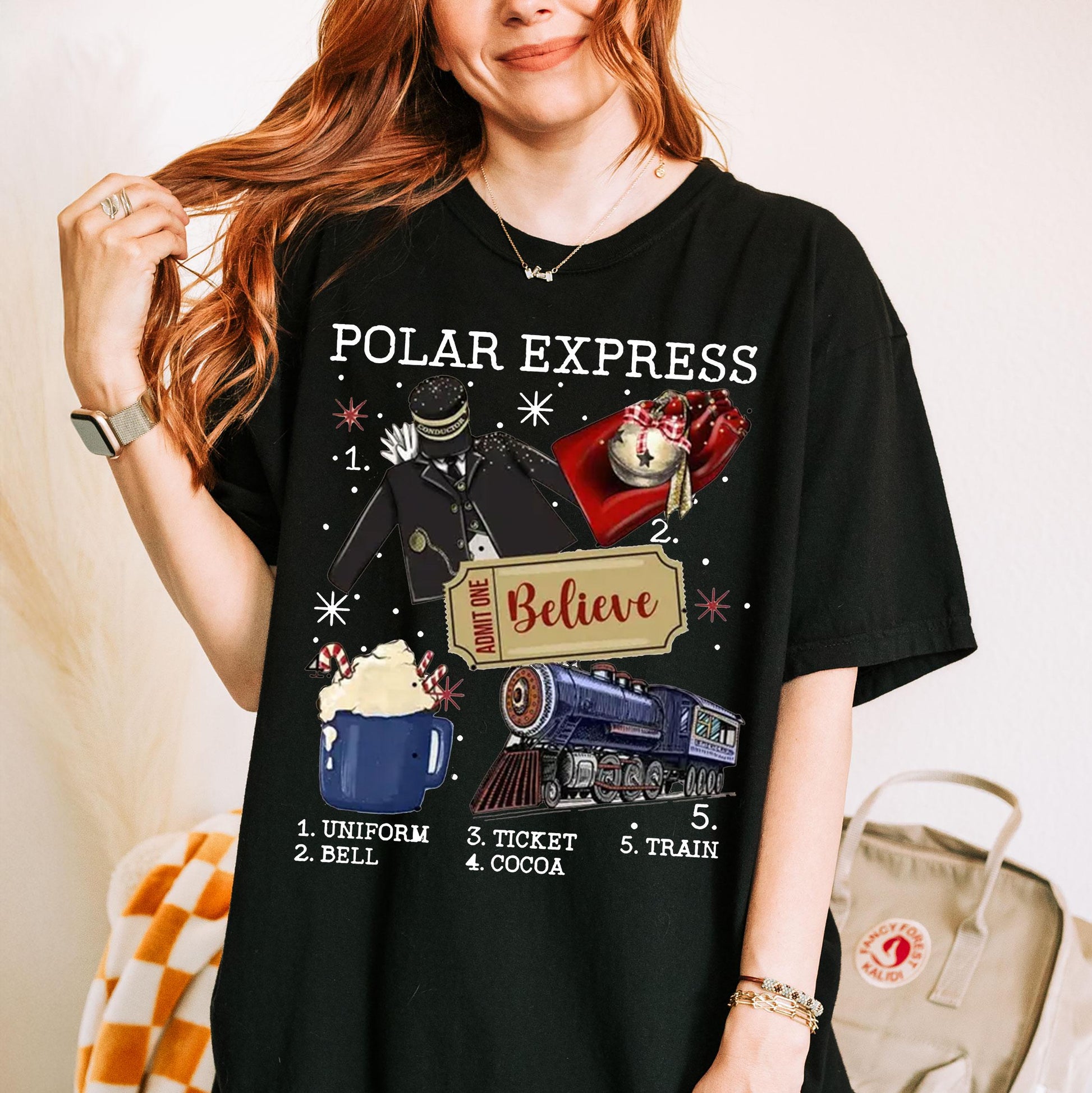 Believe Polar Express Sweatshirt – Christmas Family Vacation Tee – Kids Christmas Apparel – Holiday Polar Express Shirt