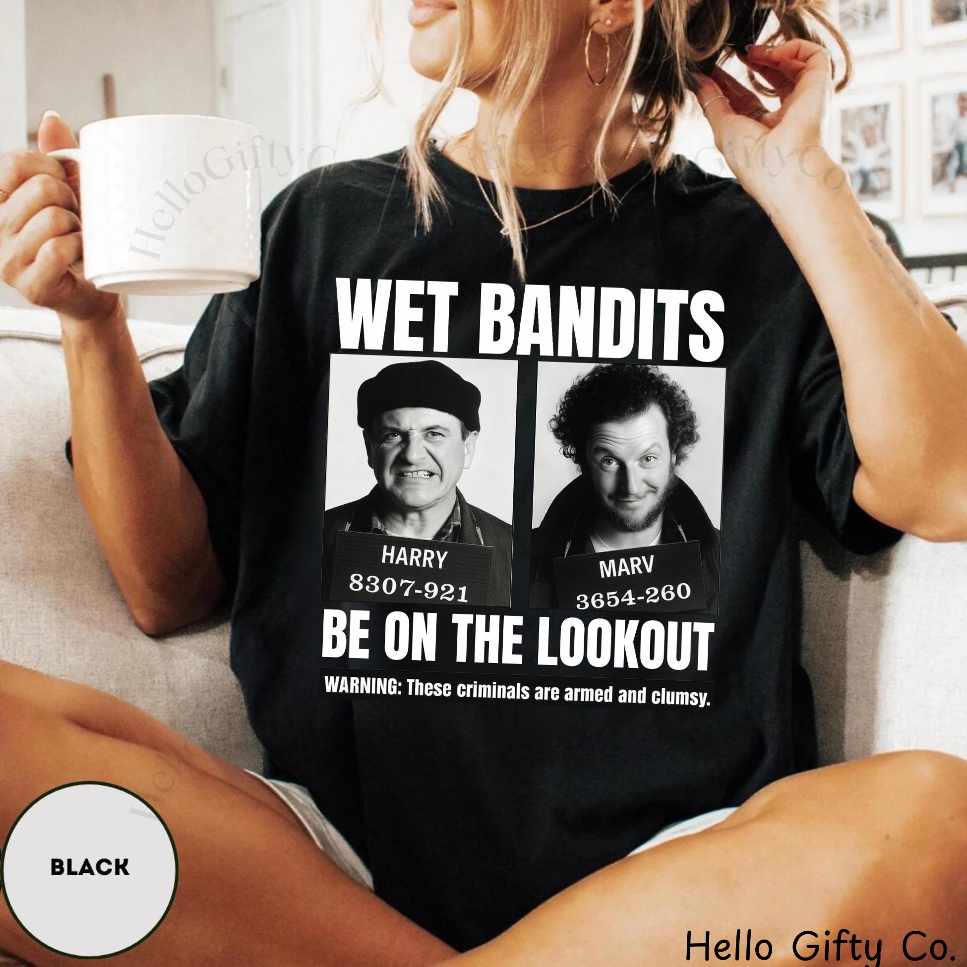 Funny Home Alone–Inspired Christmas Shirt – Wet Bandits Holiday Movie Tee, Retro Christmas & New Year Graphic