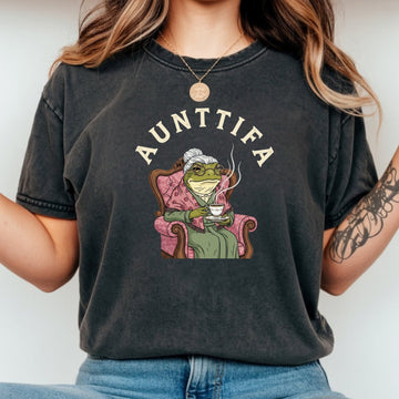 Funny Frog Meme Shirt – Aunt Tifa Inspired Graphic Tee