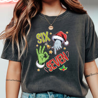 6 7 Christmas T-Shirt – Funny Santa Meme Holiday Tee