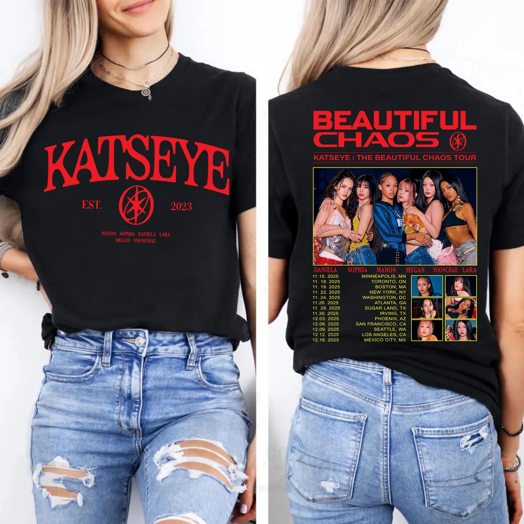 Katseye Inspired Beautiful Chaos Hoodie – K-Pop Fan Tour 2025 Style