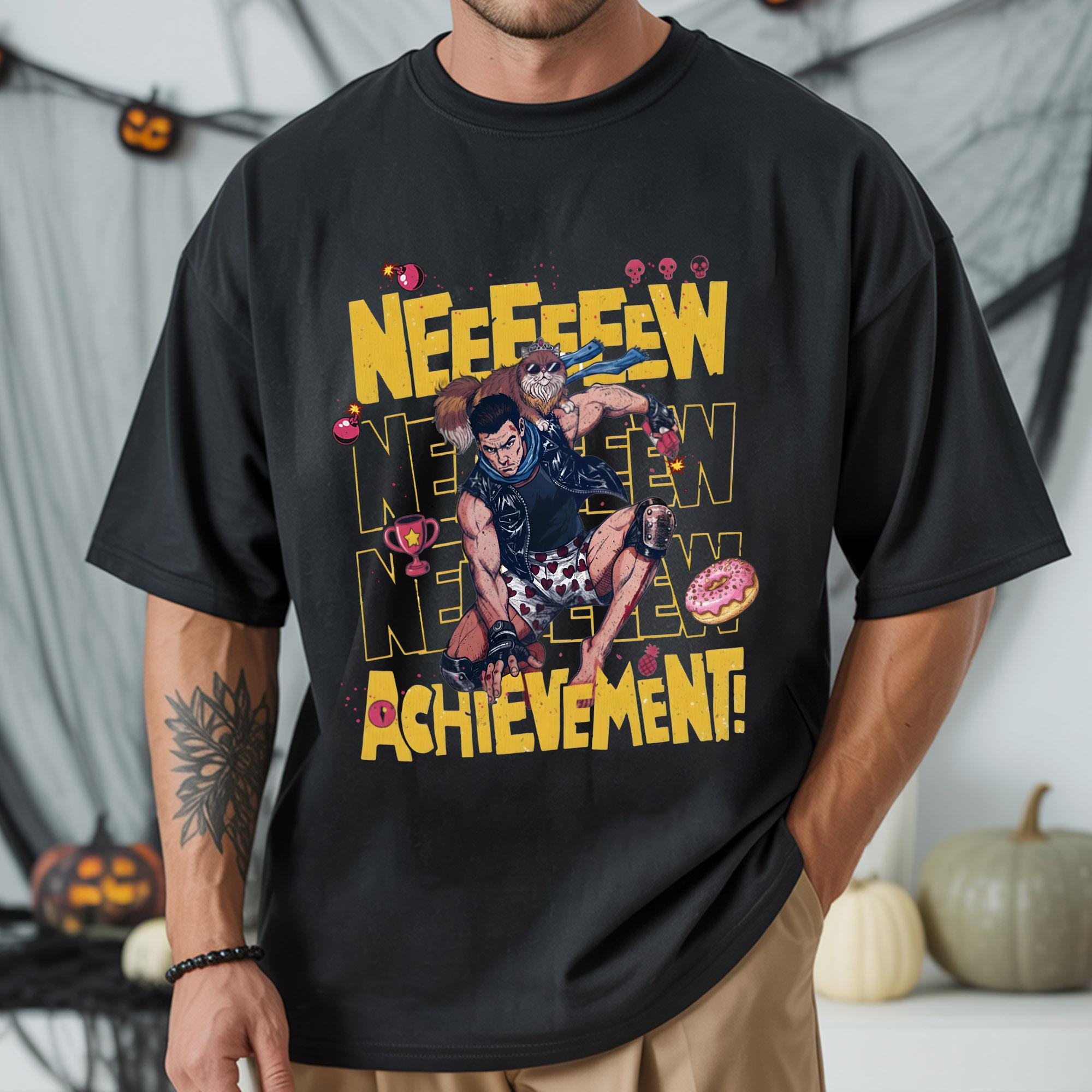 Donut and Carl T-Shirt – Dungeon Crawler Carl Merch – Book Series Fan Gift