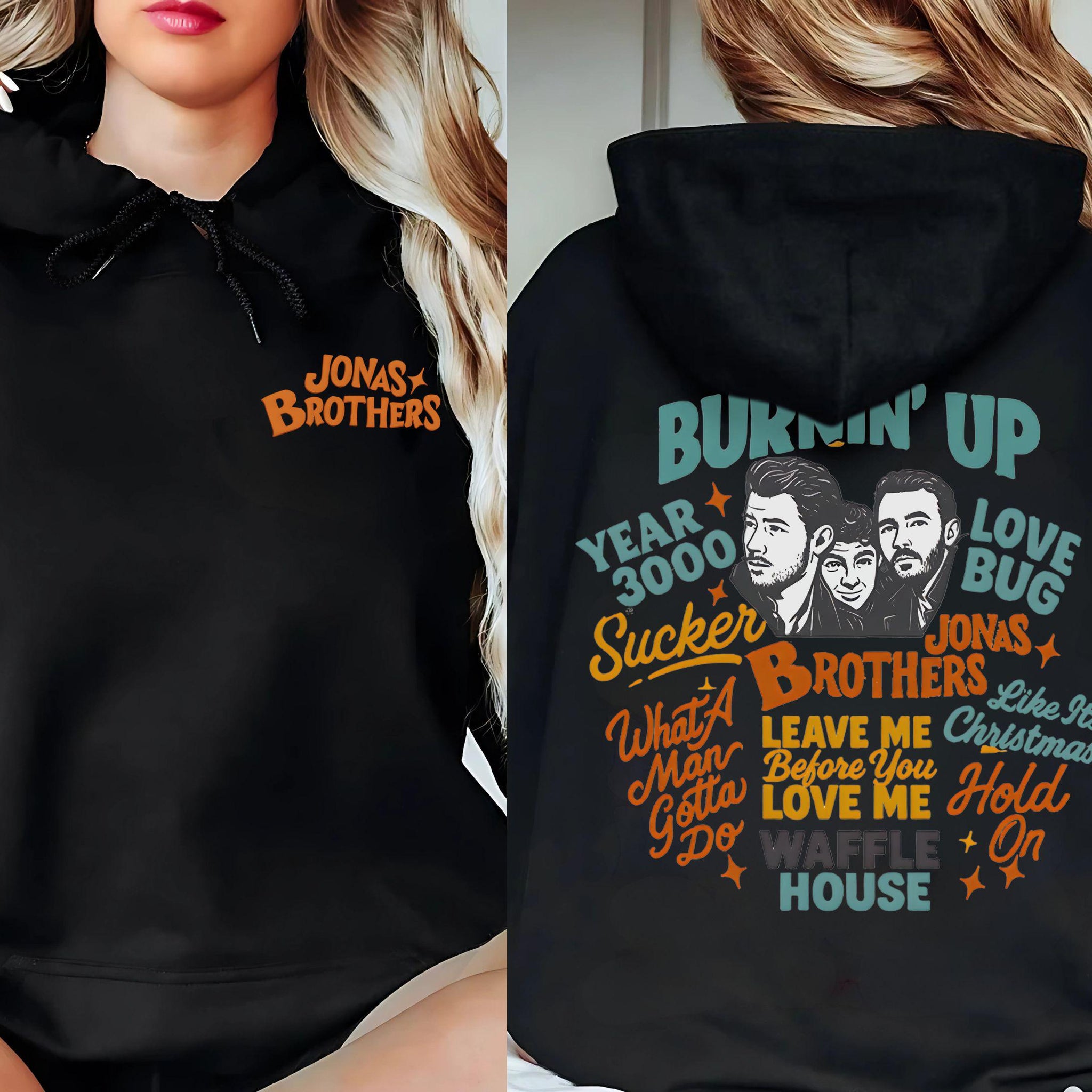 Jobros Hoodie – Jonas Brothers 20th Anniversary Tour 2025 Vintage Concert Merch