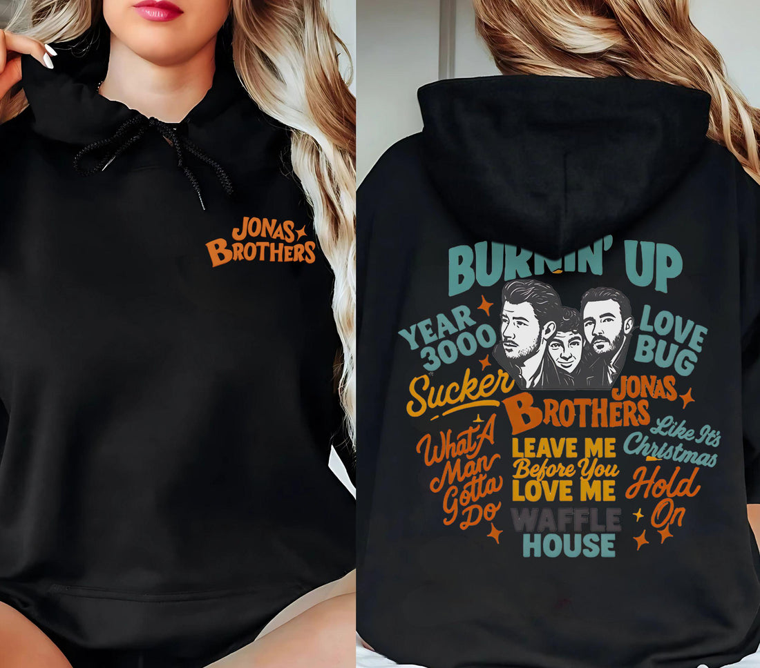 Jobros Hoodie – Jonas Brothers 20th Anniversary Tour 2025 Vintage Concert Merch