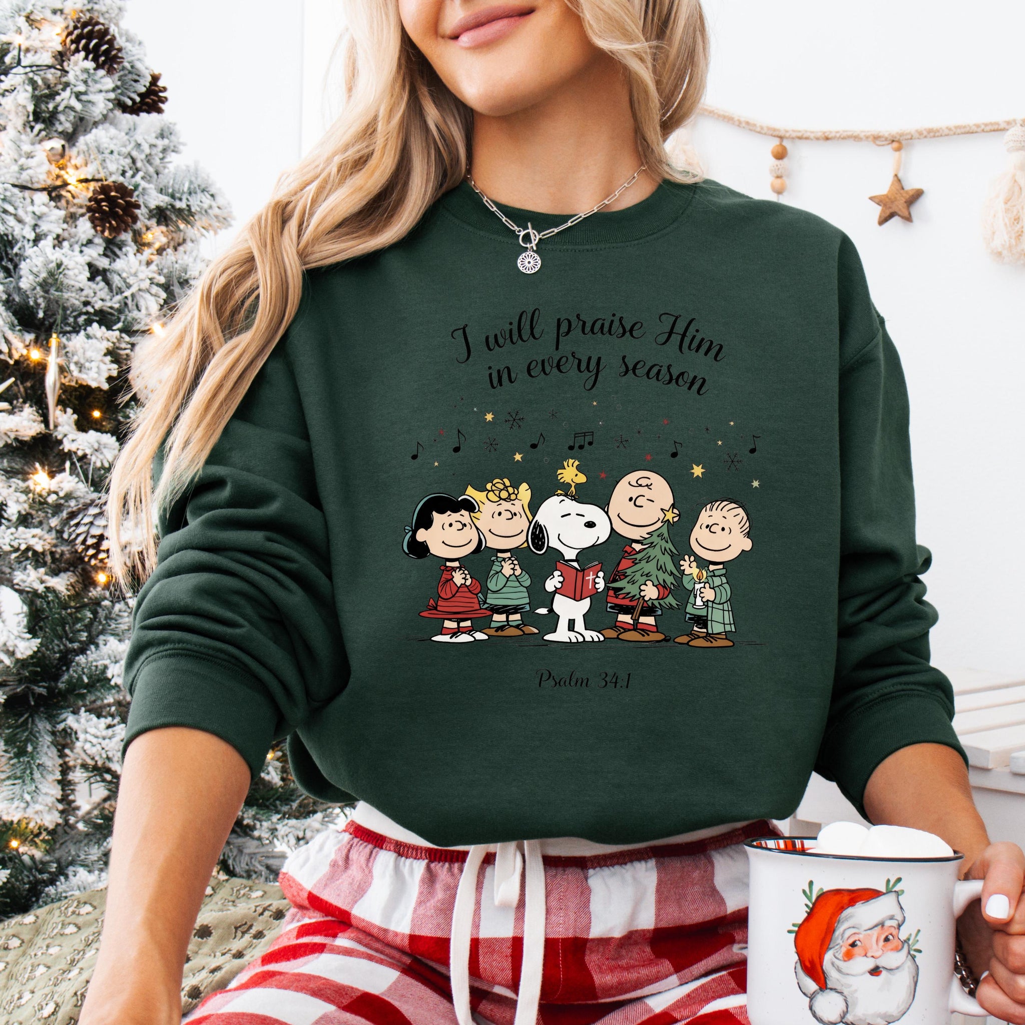 I Will Praise Him Psalm 341 Shirt – Christian Faith Tee with Snoopy-Inspired Design