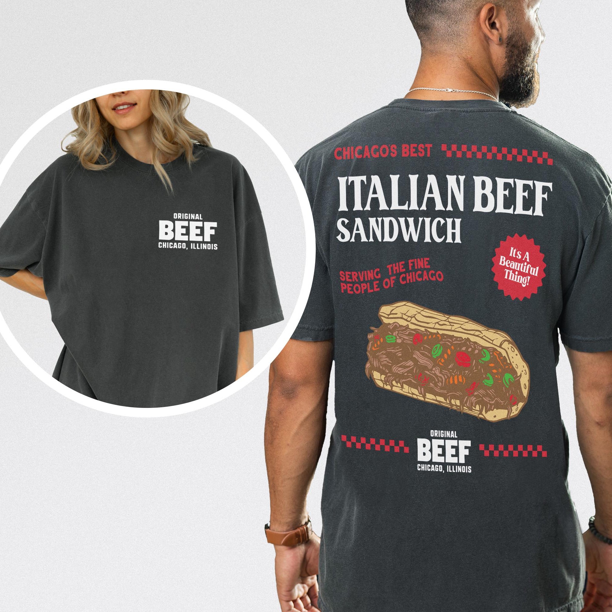 Original Beef T-Shirt – Retro TV Show Chicagoland Restaurant Graphic Tee