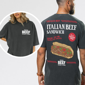 Original Beef T-Shirt – Retro TV Show Chicagoland Restaurant Graphic Tee