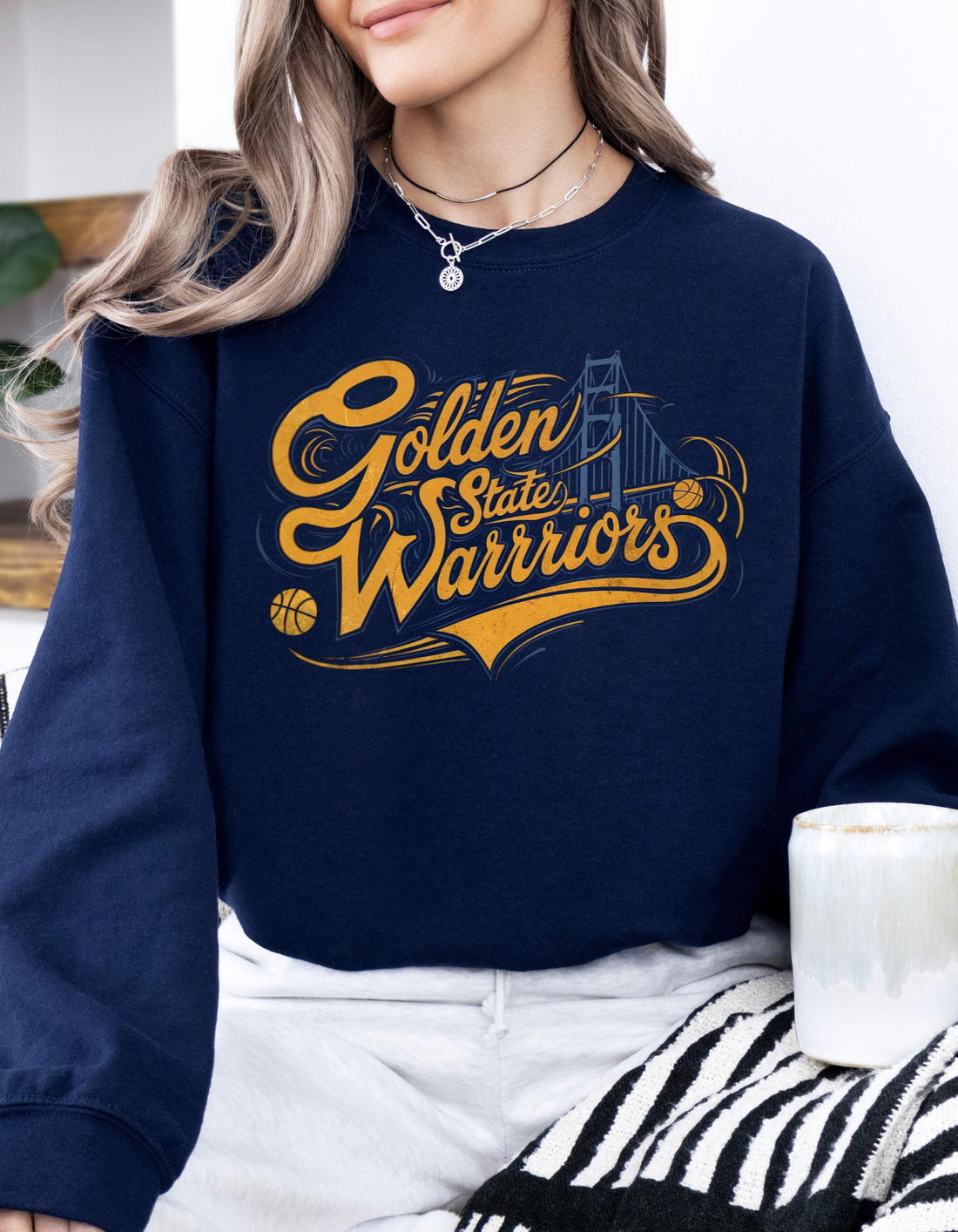 Vintage Bay Area Basketball Sweatshirt – Soft Retro Style Fan Crewneck Shirt