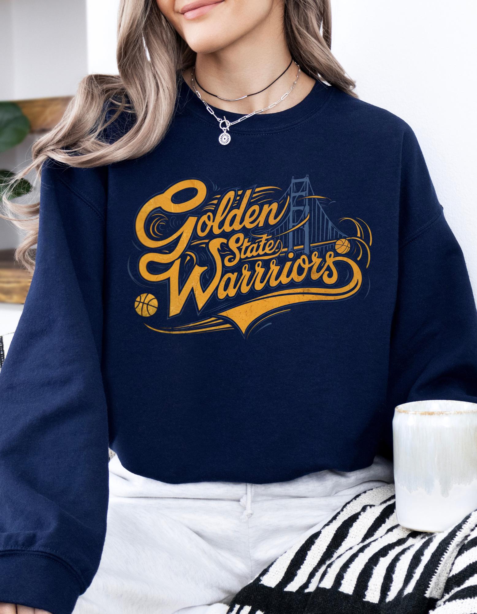 Vintage Bay Area Basketball Sweatshirt – Soft Retro Style Fan Crewneck Shirt