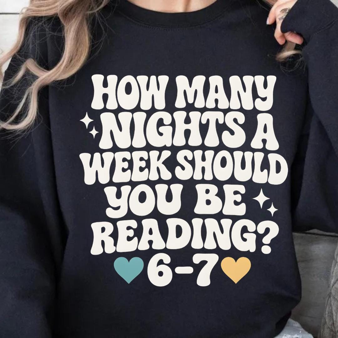 How Many Nights a Week Should You Be Reading 6–7 Teacher Shirt – Funny Classroom Meme Tee