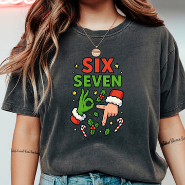 Santa Meme T-Shirt – Six Seven Holiday Humor Graphic Tee