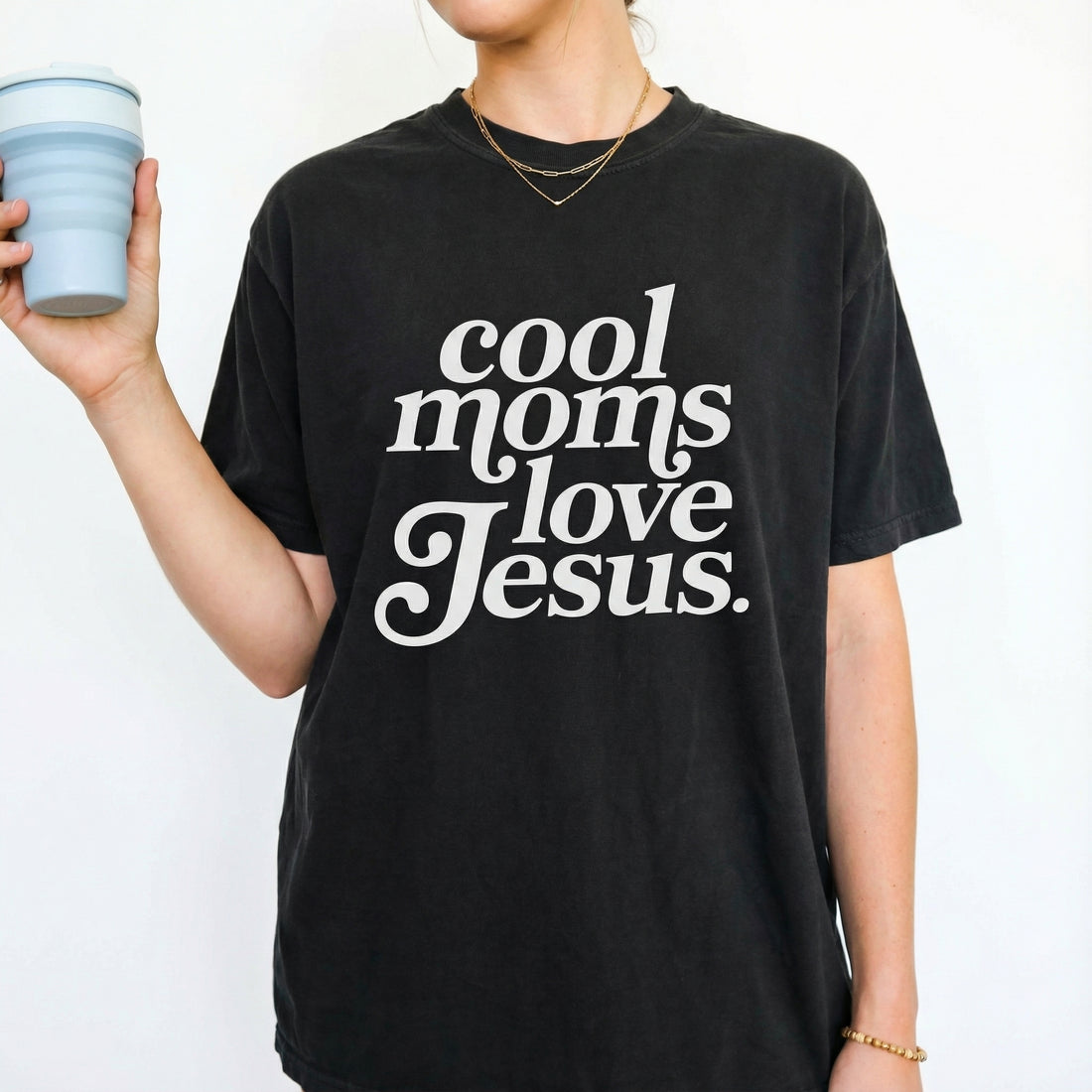 Cool Moms Club Graphic Sweatshirt - Faith Inspired Christian Mom Tee