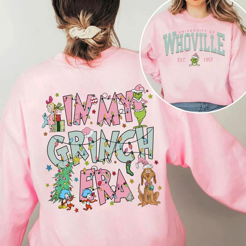 In My Holiday Era Sweatshirt – Retro Christmas University Style Crewneck, Festive Winter Graphic