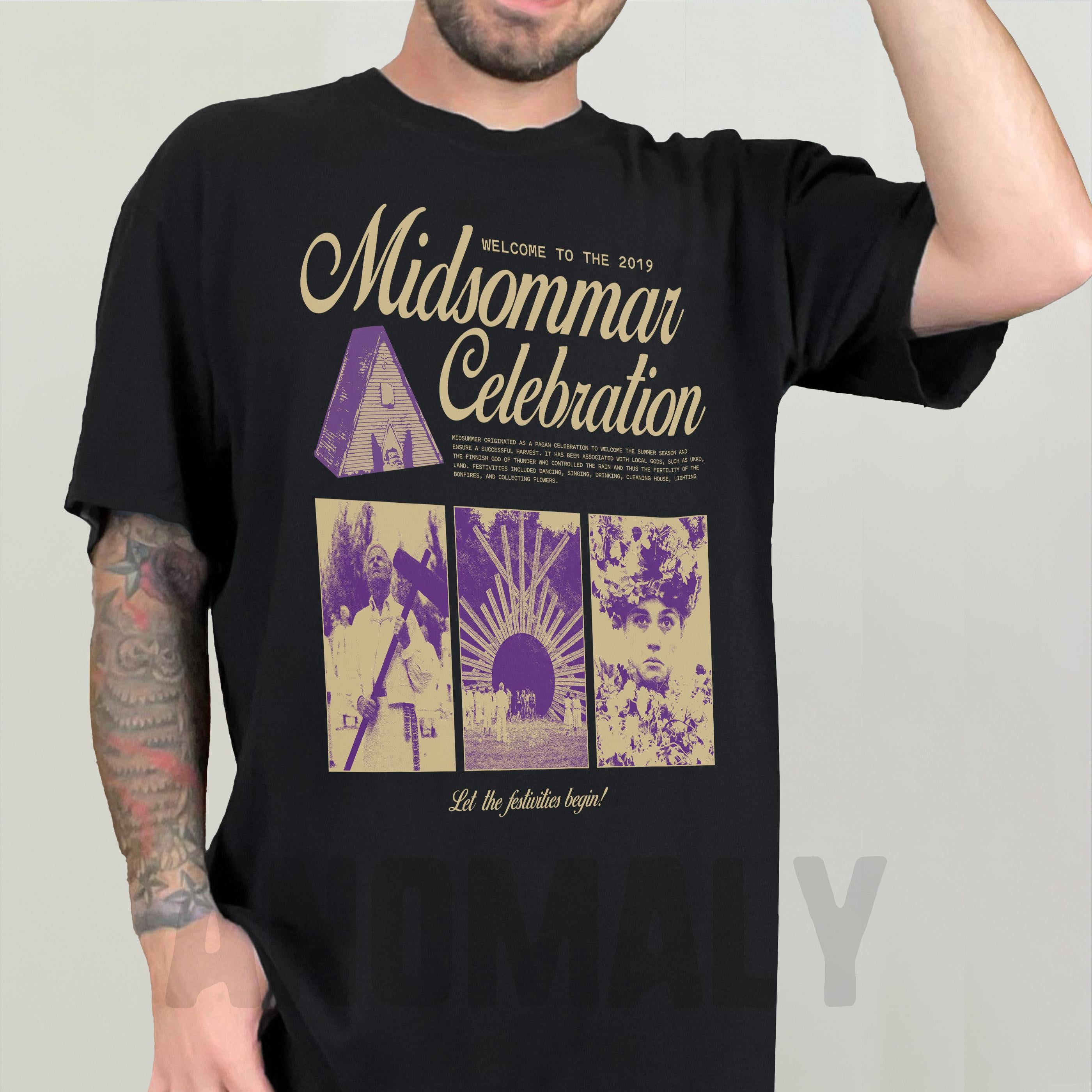 Retro Midsommar Celebration T-Shirt – Funny Modern Horror Movie Graphic Tee