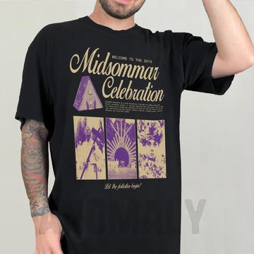 Retro Midsommar Celebration T-Shirt – Funny Modern Horror Movie Graphic Tee